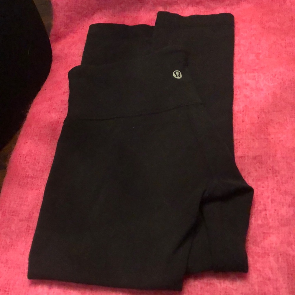 Lululemon classic cropped wide waist band stretch athletic pants